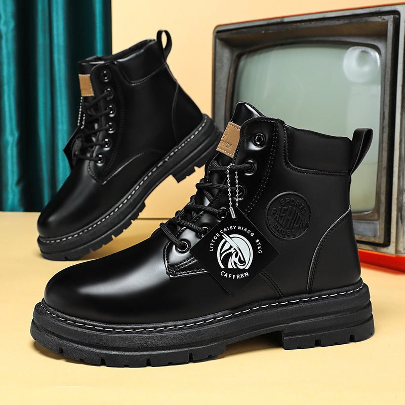 Rhubarb boots anti slip trendy waterproof British Martin boots - 𝐝𝐮𝐯𝐥𝐚𝐬𝐡𝐨𝐩.𝐜𝐨𝐦