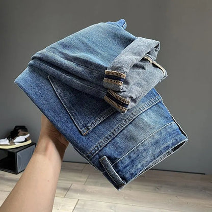 Ripped Jeans Men's Pure Cotton Loose Harem Hole Denim Pants Fashion Hip - hop Rock Streetwear Autumn Ankle Length Trousers - 𝐝𝐮𝐯𝐥𝐚𝐬𝐡𝐨𝐩.𝐜𝐨𝐦