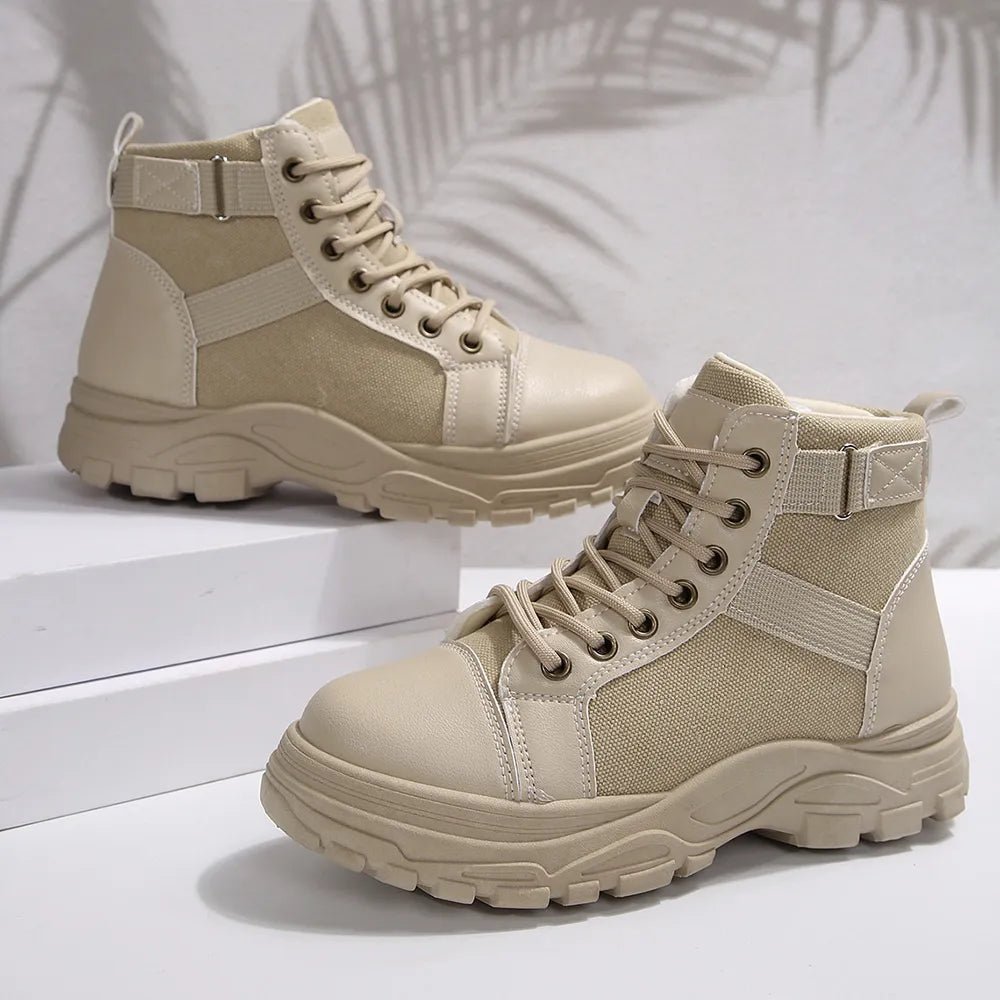 Round - Toe Lace - Up Boots - 𝐃𝐔𝐕𝐋𝐀𝐒𝐇𝐎𝐏