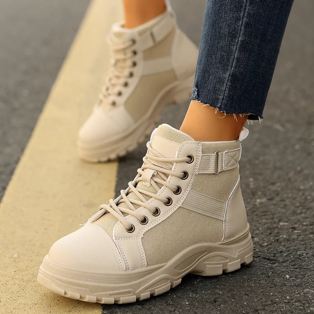 Round - Toe Lace - Up Boots - 𝐃𝐔𝐕𝐋𝐀𝐒𝐇𝐎𝐏