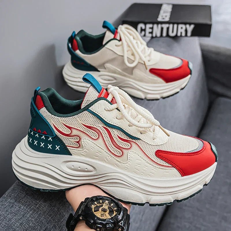 Running Shoes Men Mesh Breathable Thick Bottomed Comfortable Outdoor Sports Gym Jogging Shoes Original Sneakers for Man - 𝐃𝐔𝐕𝐋𝐀𝐒𝐇𝐎𝐏