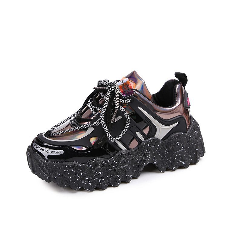 Show Feet Little Old Shoes Women's Trendy New Thick Sole Sneakers Wave Casual Shoes - 𝐝𝐮𝐯𝐥𝐚𝐬𝐡𝐨𝐩.𝐜𝐨𝐦
