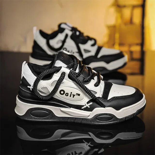 Skateboard Sneakers for Men Design Thick Lace Up Korean Version Platform Men Shoes Vulcanized Shoes Comfort Men's Walking Shoe - 𝐝𝐮𝐯𝐥𝐚𝐬𝐡𝐨𝐩.𝐜𝐨𝐦