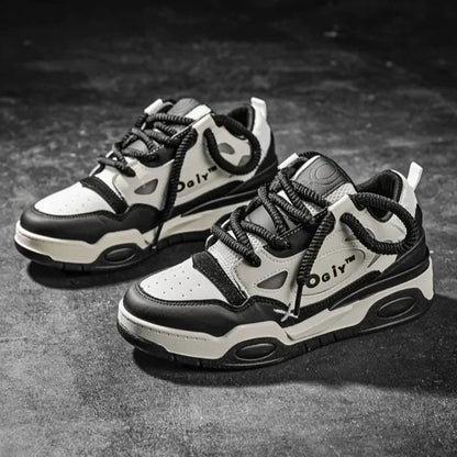 Skateboard Sneakers for Men Design Thick Lace Up Korean Version Platform Men Shoes Vulcanized Shoes Comfort Men's Walking Shoe - 𝐝𝐮𝐯𝐥𝐚𝐬𝐡𝐨𝐩.𝐜𝐨𝐦