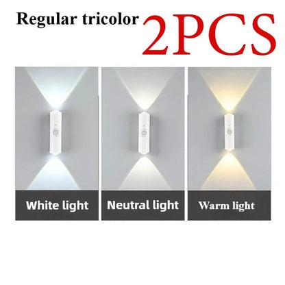 Smart RGB Gradient Night Light Magnetic Motion Sensor Rechargeable Wall Lamp for Bedroom Bathroom Closet Garden Home Decor - 𝐝𝐮𝐯𝐥𝐚𝐬𝐡𝐨𝐩.𝐜𝐨𝐦