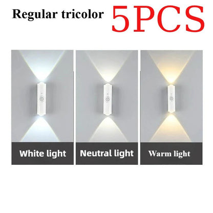 Smart RGB Gradient Night Light Magnetic Motion Sensor Rechargeable Wall Lamp for Bedroom Bathroom Closet Garden Home Decor - 𝐝𝐮𝐯𝐥𝐚𝐬𝐡𝐨𝐩.𝐜𝐨𝐦