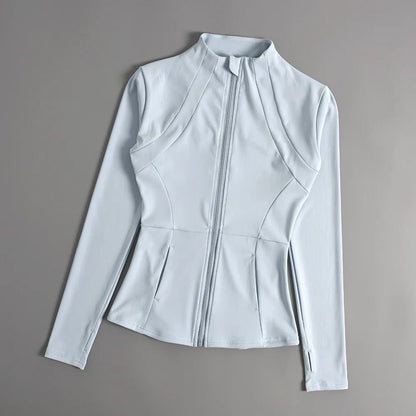 Sports Coat Women's Shirt Yoga Slim Long Sleeve Fast Running Thin Pilates Fitness Suit Top Clothing - 𝐝𝐮𝐯𝐥𝐚𝐬𝐡𝐨𝐩.𝐜𝐨𝐦