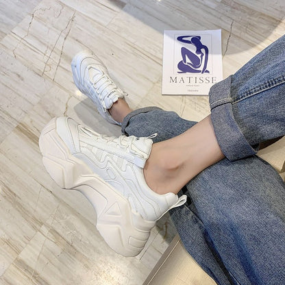 Spring New Korean Version Thick - Soled Heightened Sports And Leisure Trend Shoes - 𝐝𝐮𝐯𝐥𝐚𝐬𝐡𝐨𝐩.𝐜𝐨𝐦