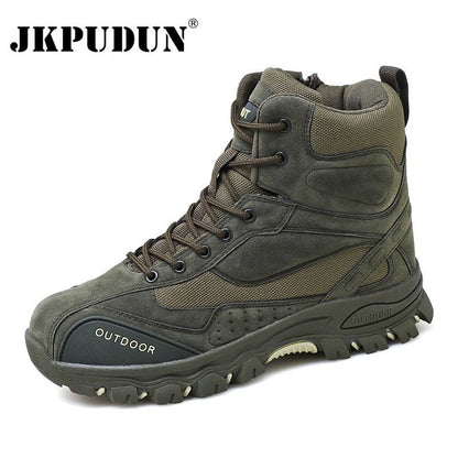 Tactical Military Combat Boots Men Genuine Leather US Army Hunting Trekking Camping Mountaineering Winter Work Shoes Bot JKPUDUN - 𝐝𝐮𝐯𝐥𝐚𝐬𝐡𝐨𝐩.𝐜𝐨𝐦