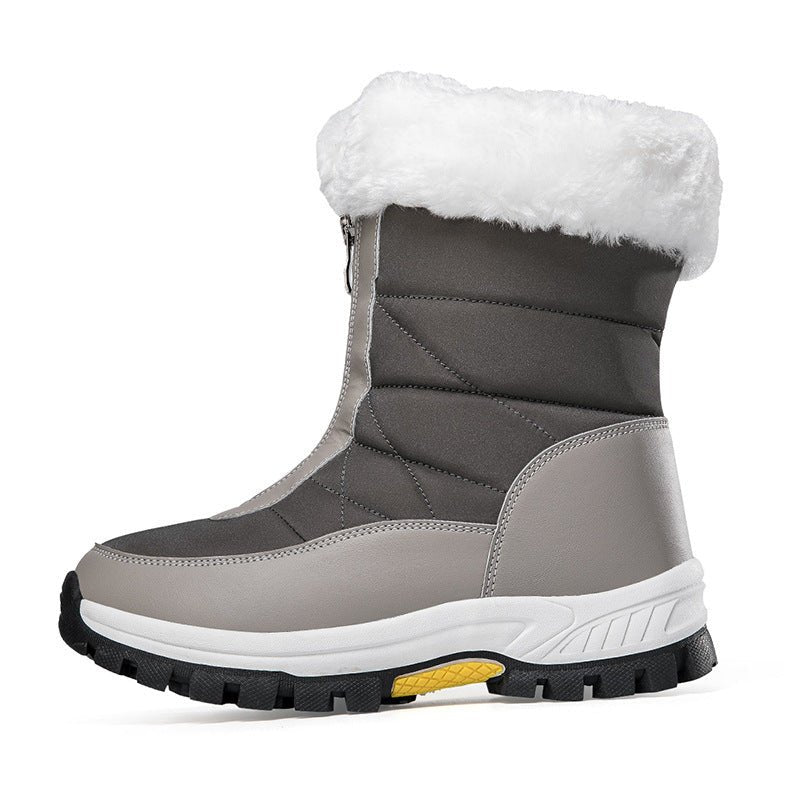 Thick and Warm Snow Boots with Velvet, Large Cotton Shoes - 𝐝𝐮𝐯𝐥𝐚𝐬𝐡𝐨𝐩.𝐜𝐨𝐦