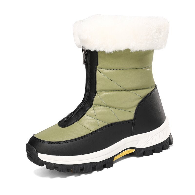 Thick and Warm Snow Boots with Velvet, Large Cotton Shoes - 𝐝𝐮𝐯𝐥𝐚𝐬𝐡𝐨𝐩.𝐜𝐨𝐦