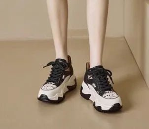 Thick Bottom Height Increase Shoes Female Summer New Lace - up Fashion Sneakers Hollow Out Breathable Sports Womens Shoes - 𝐝𝐮𝐯𝐥𝐚𝐬𝐡𝐨𝐩.𝐜𝐨𝐦