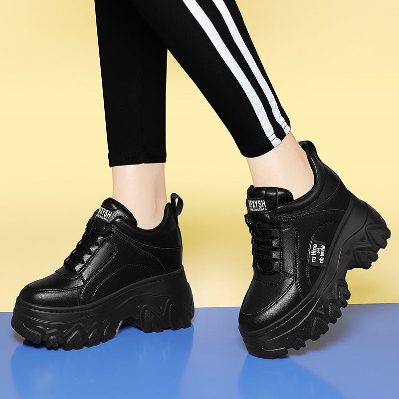 Thick soled height increasing dad shoes, casual women's shoes, Korean version trend - 𝐝𝐮𝐯𝐥𝐚𝐬𝐡𝐨𝐩.𝐜𝐨𝐦
