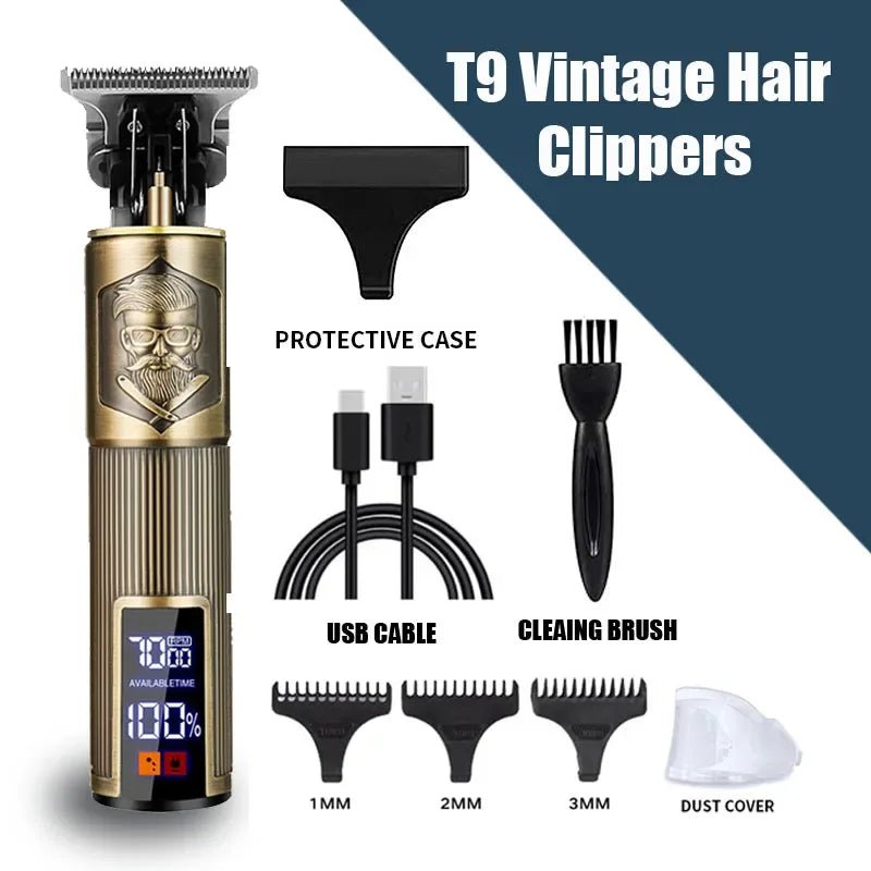 Three - speed Variable Gear T9 Hair Clipper Shaving Hair Trimming Hair Trimming Electric Shaver Boyfriend Gift Barber Clippers - 𝐝𝐮𝐯𝐥𝐚𝐬𝐡𝐨𝐩.𝐜𝐨𝐦