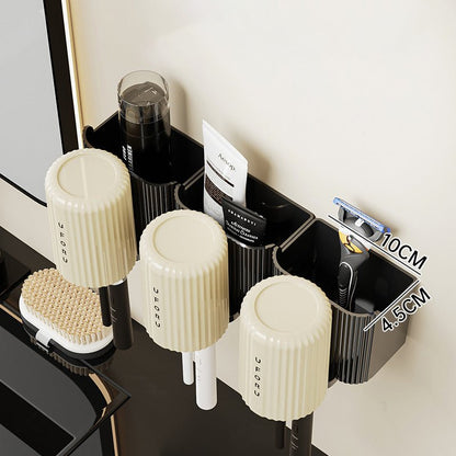 Toothbrush rack perforated free wall mounted bathroom mouthwash cup rack storage rack - 𝐝𝐮𝐯𝐥𝐚𝐬𝐡𝐨𝐩.𝐜𝐨𝐦