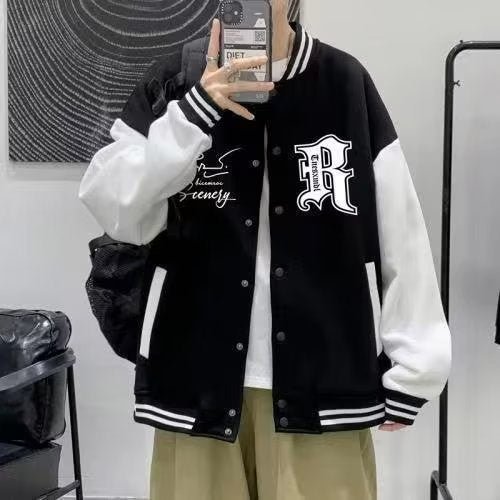 Trendy baseball jacket men's casual jacket upper garment - 𝐃𝐔𝐕𝐋𝐀𝐒𝐇𝐎𝐏