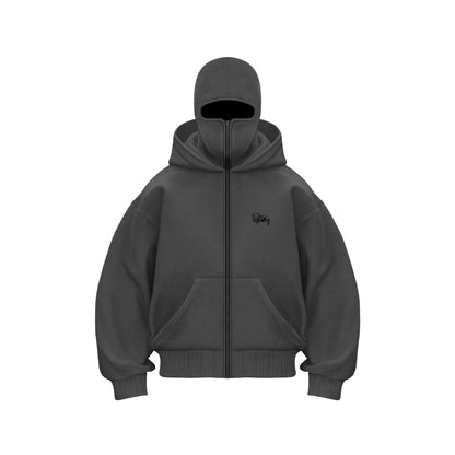 Trendy Fleece - lined Double Hood Unique Design Hoodie Unisex Loose Y2K Sweatshirt - 𝐝𝐮𝐯𝐥𝐚𝐬𝐡𝐨𝐩.𝐜𝐨𝐦