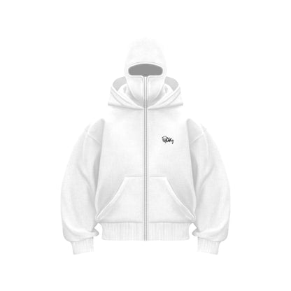 Trendy Fleece - lined Double Hood Unique Design Hoodie Unisex Loose Y2K Sweatshirt - 𝐝𝐮𝐯𝐥𝐚𝐬𝐡𝐨𝐩.𝐜𝐨𝐦