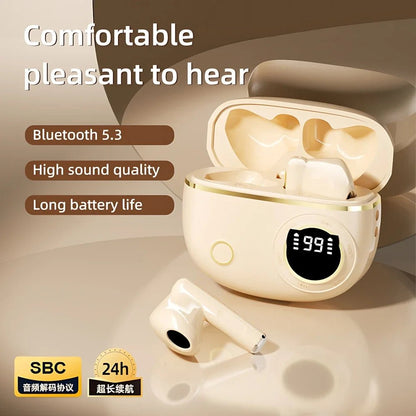 TWS Wireless Bluetooth Headset LED Dislpaly Binaural Waterproof Noise Reduction Earphone Sports Stereo Noise Canceling Headphone - 𝐃𝐔𝐕𝐋𝐀𝐒𝐇𝐎𝐏