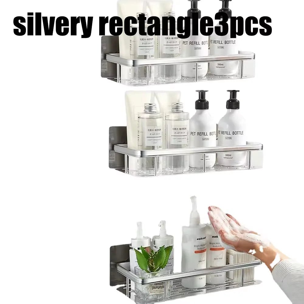 Wall mounted shower shampoo rack bathroom rack towel rack diamond free stand tripod wall hanging corner rectangular stand - 𝐝𝐮𝐯𝐥𝐚𝐬𝐡𝐨𝐩.𝐜𝐨𝐦