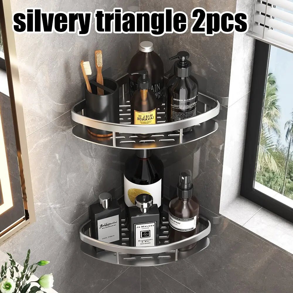 Wall mounted shower shampoo rack bathroom rack towel rack diamond free stand tripod wall hanging corner rectangular stand - 𝐝𝐮𝐯𝐥𝐚𝐬𝐡𝐨𝐩.𝐜𝐨𝐦