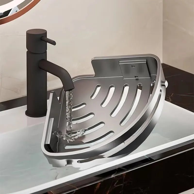 Washroom Suction Cup Without Punching Triangular Storage Shelf Bathroom Toilet Corner Towel Shower Gel Storage Rack - 𝐝𝐮𝐯𝐥𝐚𝐬𝐡𝐨𝐩.𝐜𝐨𝐦