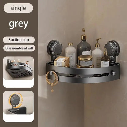 Washroom Suction Cup Without Punching Triangular Storage Shelf Bathroom Toilet Corner Towel Shower Gel Storage Rack - 𝐝𝐮𝐯𝐥𝐚𝐬𝐡𝐨𝐩.𝐜𝐨𝐦