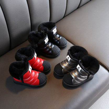 Winter Baby Girls Boys Snow Boots Warm Outdoor Children Boots Waterproof Non - slip Kids Plush Boots Infant Cotton Shoes - 𝐝𝐮𝐯𝐥𝐚𝐬𝐡𝐨𝐩.𝐜𝐨𝐦