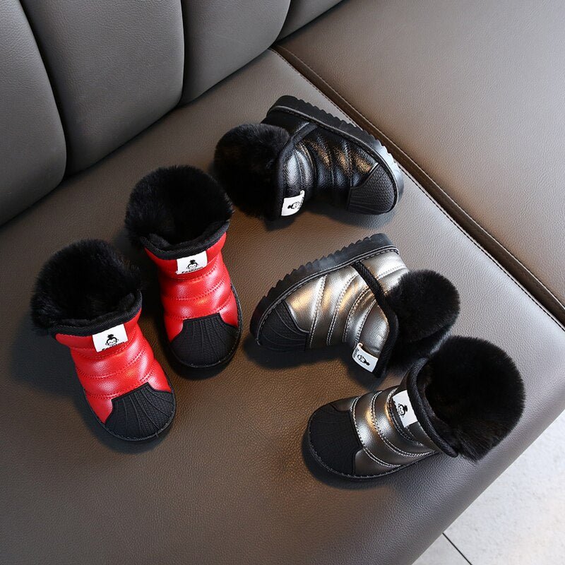 Winter Baby Girls Boys Snow Boots Warm Outdoor Children Boots Waterproof Non - slip Kids Plush Boots Infant Cotton Shoes - 𝐝𝐮𝐯𝐥𝐚𝐬𝐡𝐨𝐩.𝐜𝐨𝐦