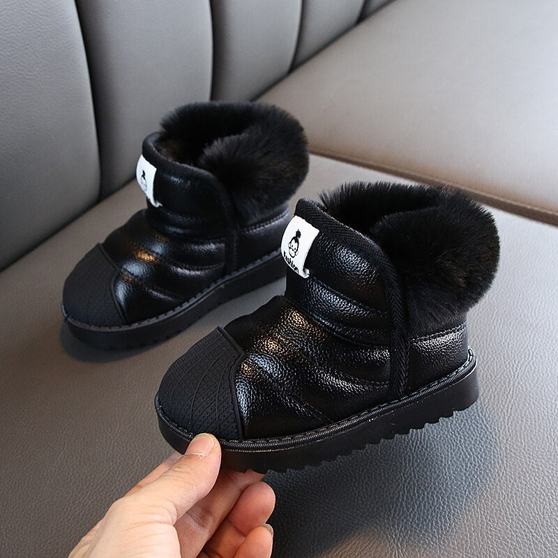 Winter Baby Girls Boys Snow Boots Warm Outdoor Children Boots Waterproof Non - slip Kids Plush Boots Infant Cotton Shoes - 𝐝𝐮𝐯𝐥𝐚𝐬𝐡𝐨𝐩.𝐜𝐨𝐦