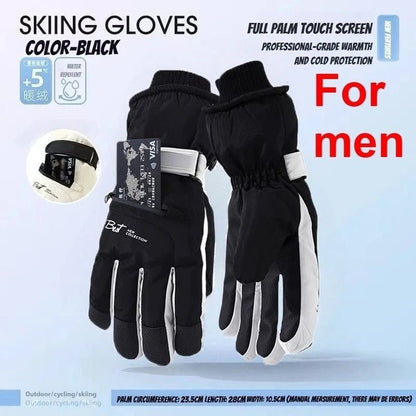 Winter Cycling Gloves Non Slip Touch Ski Gloves Snowboard Accessories Waterproof Pocket Warm Men's and Women's Thermal Gloves - 𝐃𝐔𝐕𝐋𝐀𝐒𝐇𝐎𝐏