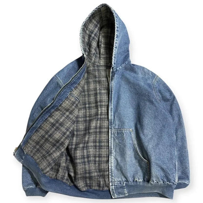 Winter Personality Double Sided Mens Down Jacket Thicken Warm HoodIie Y2k Reversible Zipper Casual Fleece Padded Unisex Coats - 𝐃𝐔𝐕𝐋𝐀𝐒𝐇𝐎𝐏