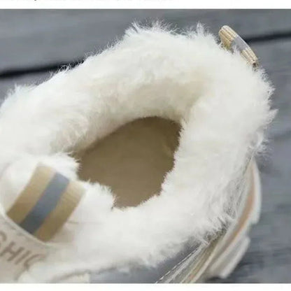 Women's cotton shoes women's suede snow boots sports shoes versatile high top shoes for students - 𝐝𝐮𝐯𝐥𝐚𝐬𝐡𝐨𝐩.𝐜𝐨𝐦