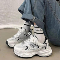 Women's Fashion Dad Shoes - Platform Mesh Running Sneakers，Breathable Casual Sports Shoes for Students，Everyday Training Shoes - 𝐃𝐔𝐕𝐋𝐀𝐒𝐇𝐎𝐏