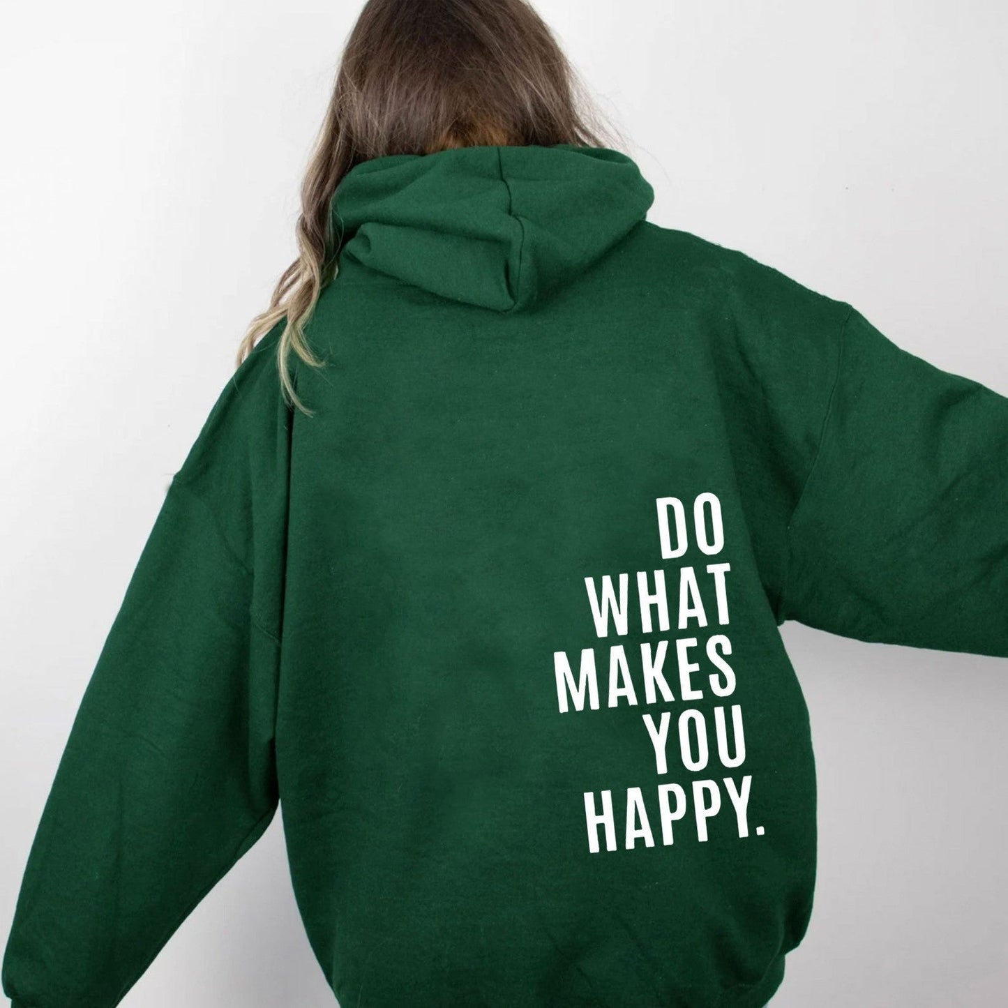 Women's Fleece - lined Hoodie with Print, Kangaroo Pocket, Drawstring, Letter Splicing, Abstract Print - 𝐝𝐮𝐯𝐥𝐚𝐬𝐡𝐨𝐩.𝐜𝐨𝐦