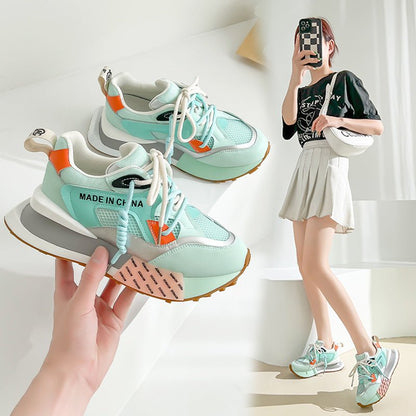 Women's Mesh Breathable Summer New All - Match Leather Forrest Shoes Thick - Soled Sports Casual Shoes - 𝐝𝐮𝐯𝐥𝐚𝐬𝐡𝐨𝐩.𝐜𝐨𝐦