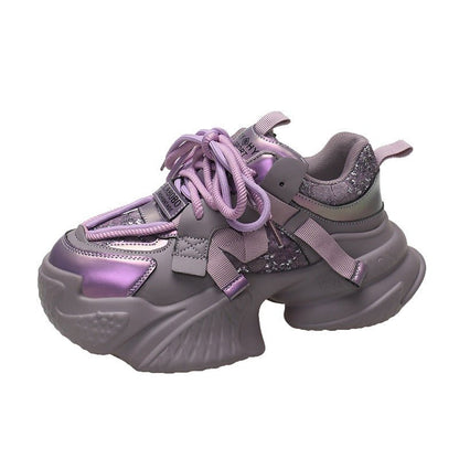 Women's new thick - soled height - increasing dad shoes for small people with versatile platform soles - 𝐃𝐔𝐕𝐋𝐀𝐒𝐇𝐎𝐏