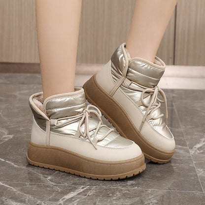 Women's Shoes New Winter Warm Fleece Lined High Top Thick Sole Elevated Cotton Shoes - 𝐝𝐮𝐯𝐥𝐚𝐬𝐡𝐨𝐩.𝐜𝐨𝐦