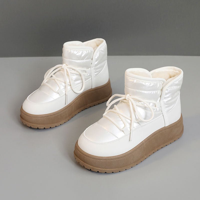 Women's Shoes New Winter Warm Fleece Lined High Top Thick Sole Elevated Cotton Shoes - 𝐝𝐮𝐯𝐥𝐚𝐬𝐡𝐨𝐩.𝐜𝐨𝐦