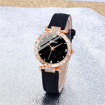 Womens Watches 5Pcs Set Luxury Rhinestone Women Fashion Elegant Wristwatch Quartz Watch For Girl WristWatch Bracelet Gift - 𝐝𝐮𝐯𝐥𝐚𝐬𝐡𝐨𝐩.𝐜𝐨𝐦