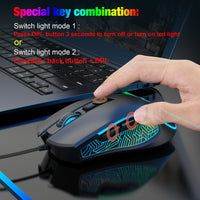 X100 wired gaming mouse with colorful glowing e - sports office mouse adjustable 3600dpi - 𝐃𝐔𝐕𝐋𝐀𝐒𝐇𝐎𝐏