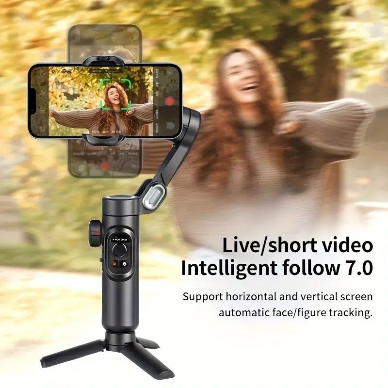 XE 3 - Axis Handheld Gimbal Stabilizer Foldable Smartphone Cellphone Video Record Vlog PTZ Stabilizer For IPhone Xiaomi Sa - 𝐃𝐔𝐕𝐋𝐀𝐒𝐇𝐎𝐏