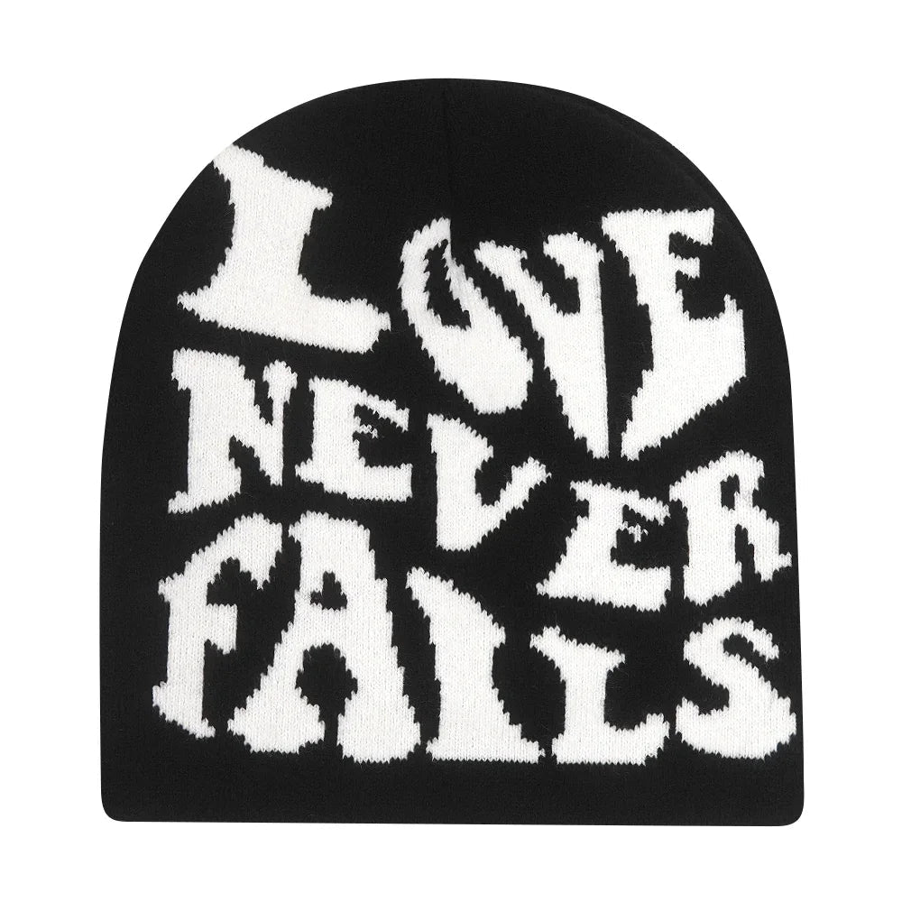 Y2K Letter Knitted Winter Autumn Beanie Cap Men Women Kanye Beanies Gorras Hombre Top Warm Skiing Hat Ear Hats Hip Hop Skullcap - 𝐃𝐔𝐕𝐋𝐀𝐒𝐇𝐎𝐏
