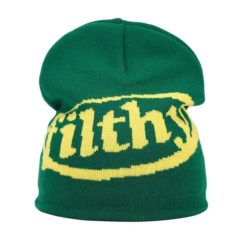 Y2K Letter Knitted Winter Autumn Beanie Cap Men Women Kanye Beanies Gorras Hombre Top Warm Skiing Hat Ear Hats Hip Hop Skullcap - 𝐃𝐔𝐕𝐋𝐀𝐒𝐇𝐎𝐏