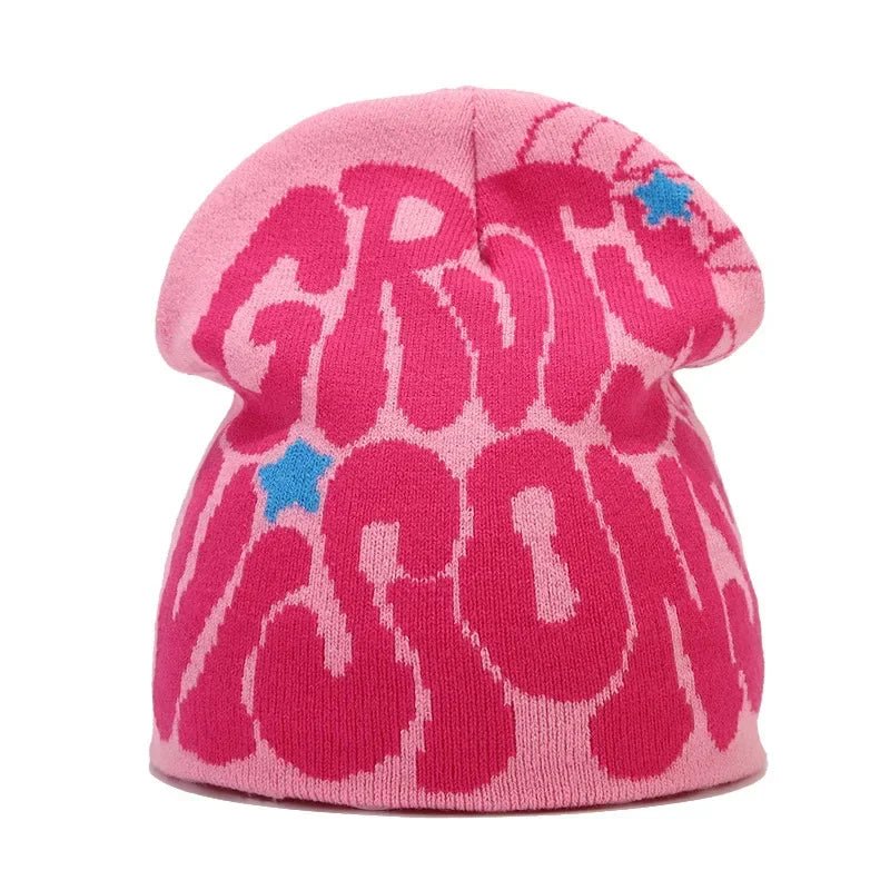 Y2K Letter Knitted Winter Autumn Beanie Cap Men Women Kanye Beanies Gorras Hombre Top Warm Skiing Hat Ear Hats Hip Hop Skullcap - 𝐃𝐔𝐕𝐋𝐀𝐒𝐇𝐎𝐏