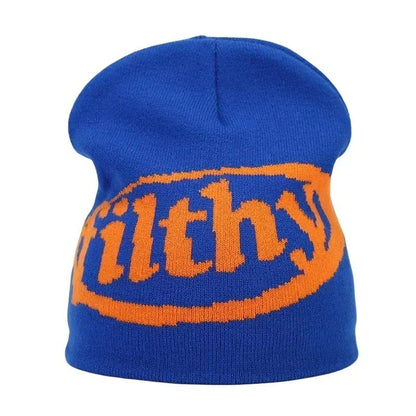 Y2K Letter Knitted Winter Autumn Beanie Cap Men Women Kanye Beanies Gorras Hombre Top Warm Skiing Hat Ear Hats Hip Hop Skullcap - 𝐃𝐔𝐕𝐋𝐀𝐒𝐇𝐎𝐏