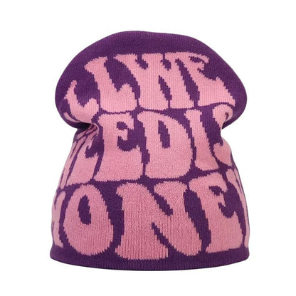 Y2K Letter Knitted Winter Autumn Beanie Cap Men Women Kanye Beanies Gorras Hombre Top Warm Skiing Hat Ear Hats Hip Hop Skullcap - 𝐃𝐔𝐕𝐋𝐀𝐒𝐇𝐎𝐏