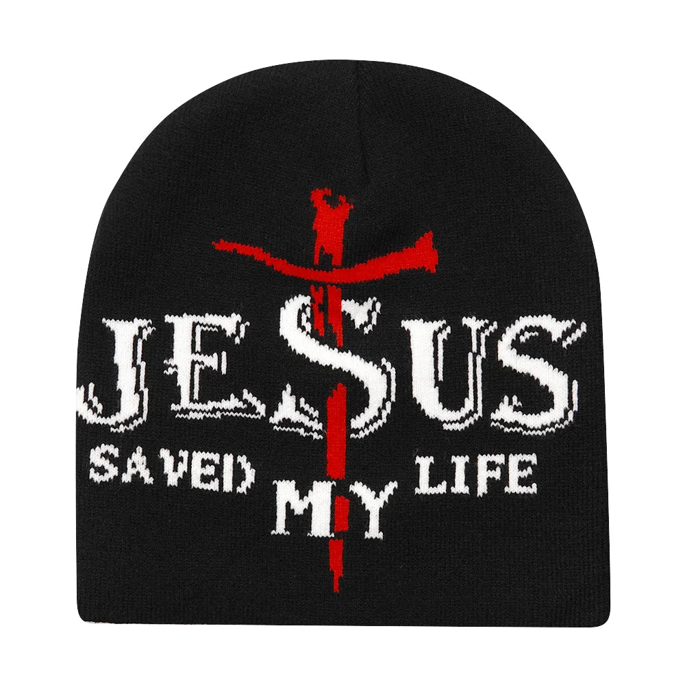 Y2K Letter Knitted Winter Autumn Beanie Cap Men Women Kanye Beanies Gorras Hombre Top Warm Skiing Hat Ear Hats Hip Hop Skullcap - 𝐃𝐔𝐕𝐋𝐀𝐒𝐇𝐎𝐏