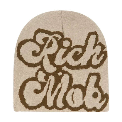 Y2K Letter Knitted Winter Autumn Beanie Cap Men Women Kanye Beanies Gorras Hombre Top Warm Skiing Hat Ear Hats Hip Hop Skullcap - 𝐃𝐔𝐕𝐋𝐀𝐒𝐇𝐎𝐏