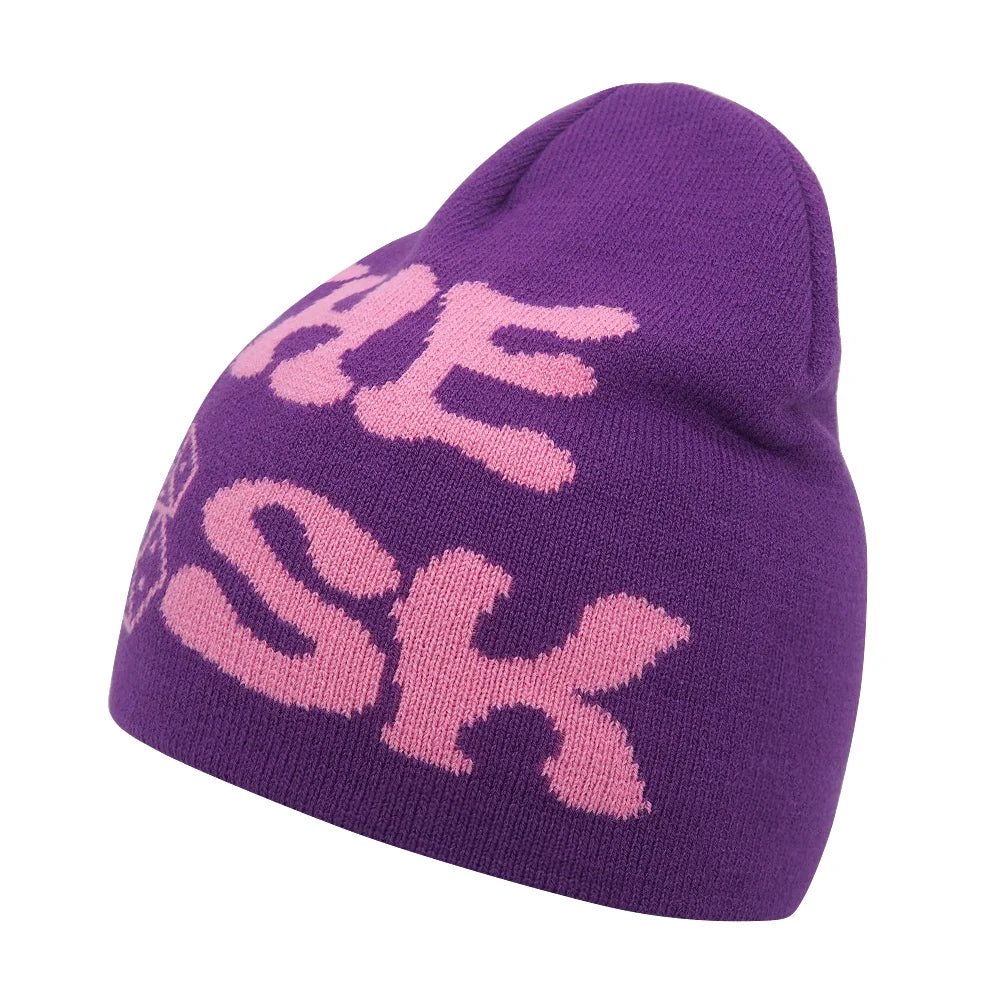 Y2K Letter Knitted Winter Autumn Beanie Cap Men Women Kanye Beanies Gorras Hombre Top Warm Skiing Hat Ear Hats Hip Hop Skullcap - 𝐃𝐔𝐕𝐋𝐀𝐒𝐇𝐎𝐏